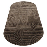 Vloerkleed Liff dark brown 200x350