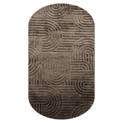 Vloerkleed Liff dark brown 200x350