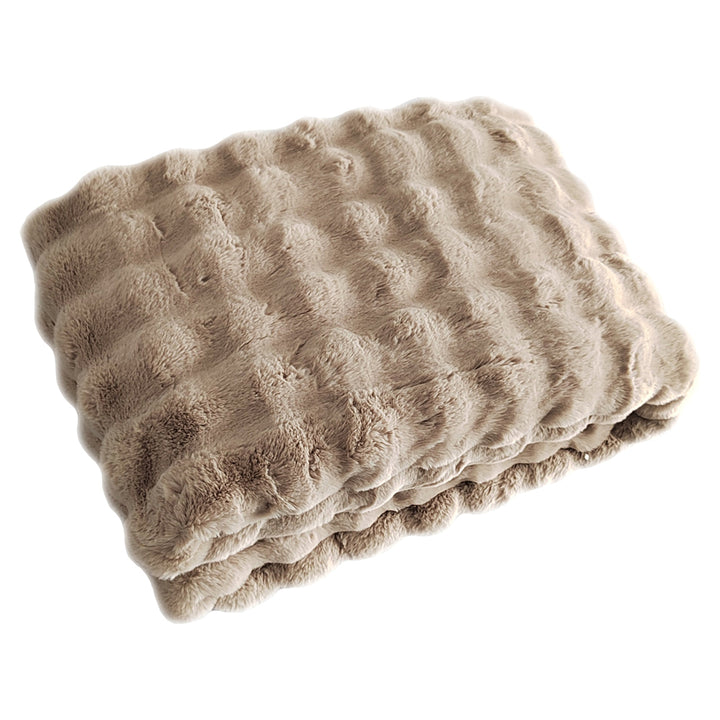 Plaid Nordic Plush beige 200x300