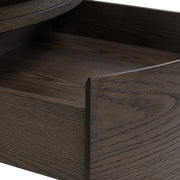 Salontafel Langford brown 90Ø 1-drawer