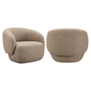 Lounge stoel Milano sand tweed fire retardant