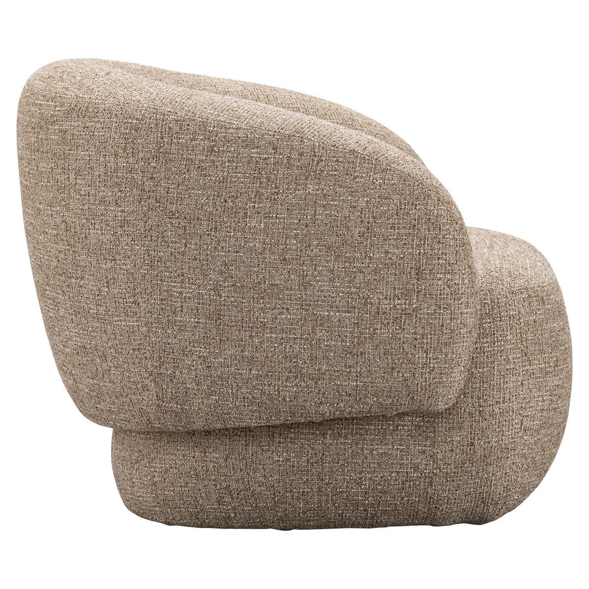 Lounge stoel Milano sand tweed fire retardant