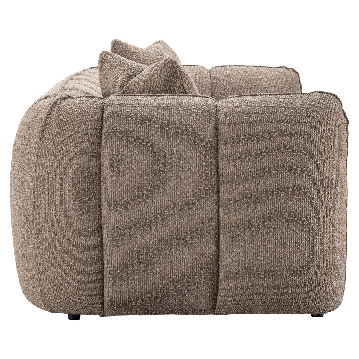 Bank Hogan mocca chunky 3-seater fire retardant