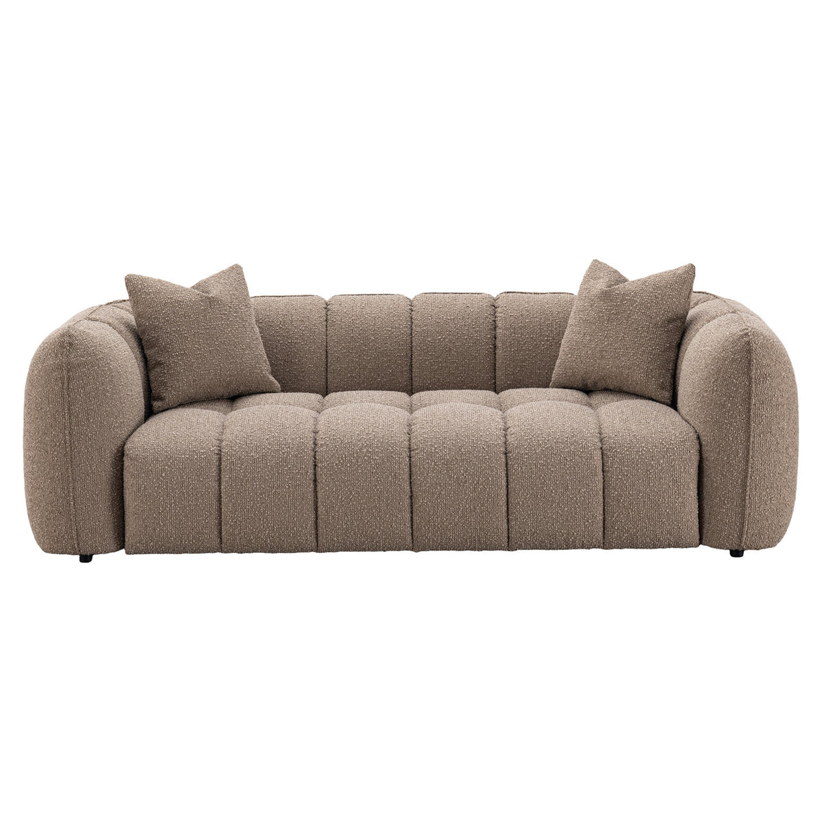Bank Hogan mocca chunky 3-seater fire retardant