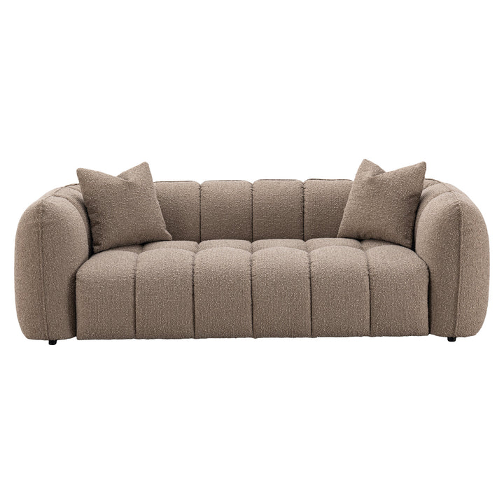 Bank Hogan mocca chunky 3-seater fire retardant