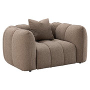 Lounge stoel Hogan mocca chunky fire retardant