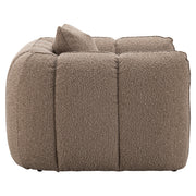 Lounge stoel Hogan mocca chunky fire retardant