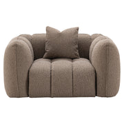 Lounge stoel Hogan mocca chunky fire retardant