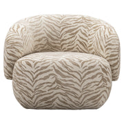Lounge stoel Milano beige tiger