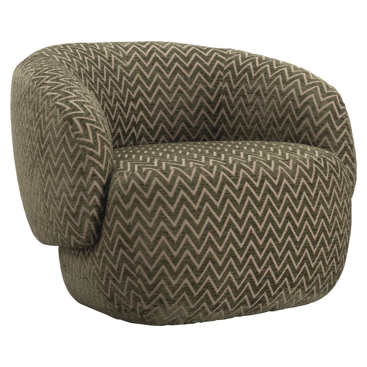 Lounge stoel Milano moss chevron