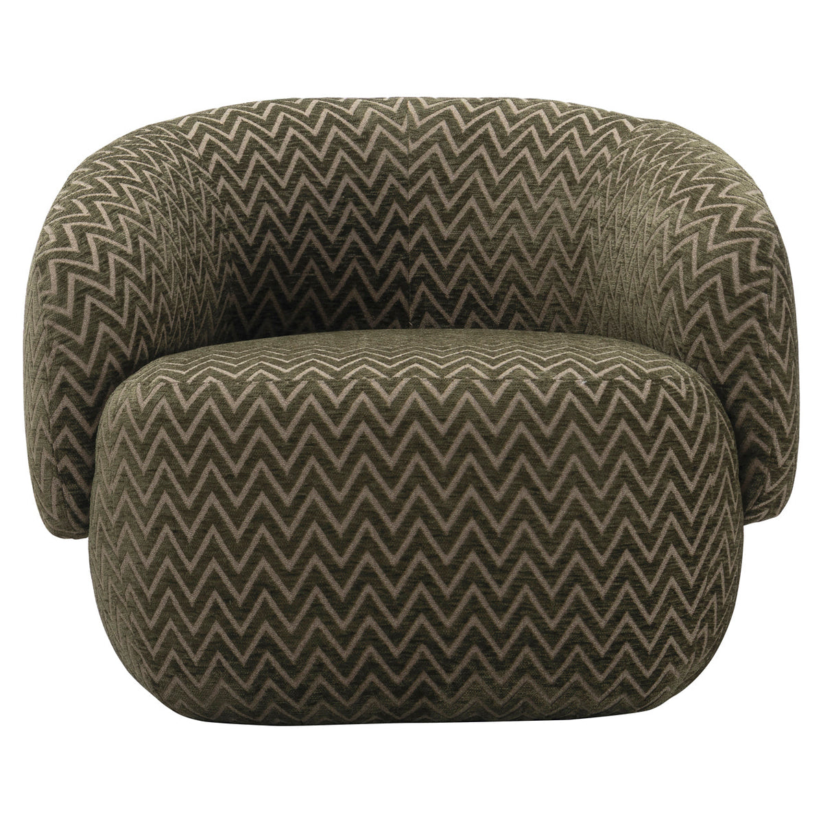 Lounge stoel Milano moss chevron