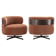 Lounge stoel Lauren be straight mocha mousse swivel