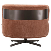Lounge stoel Lauren be straight mocha mousse swivel