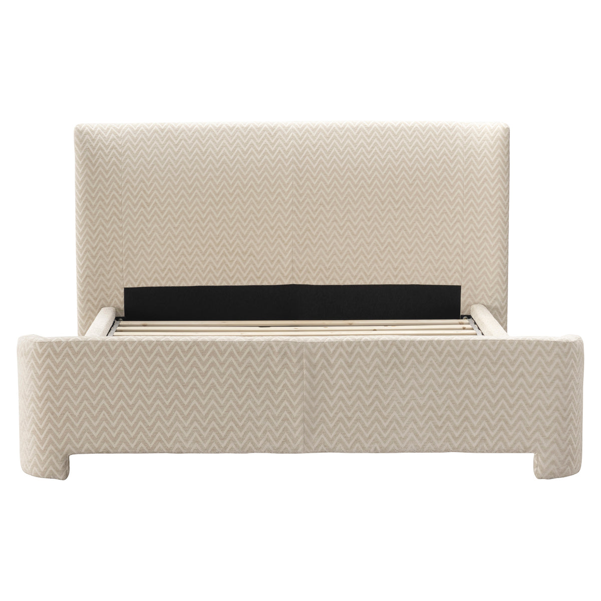 Bed Divana beige chevron 160x200