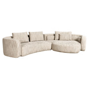 Bank Angusto natural softweave lounge right