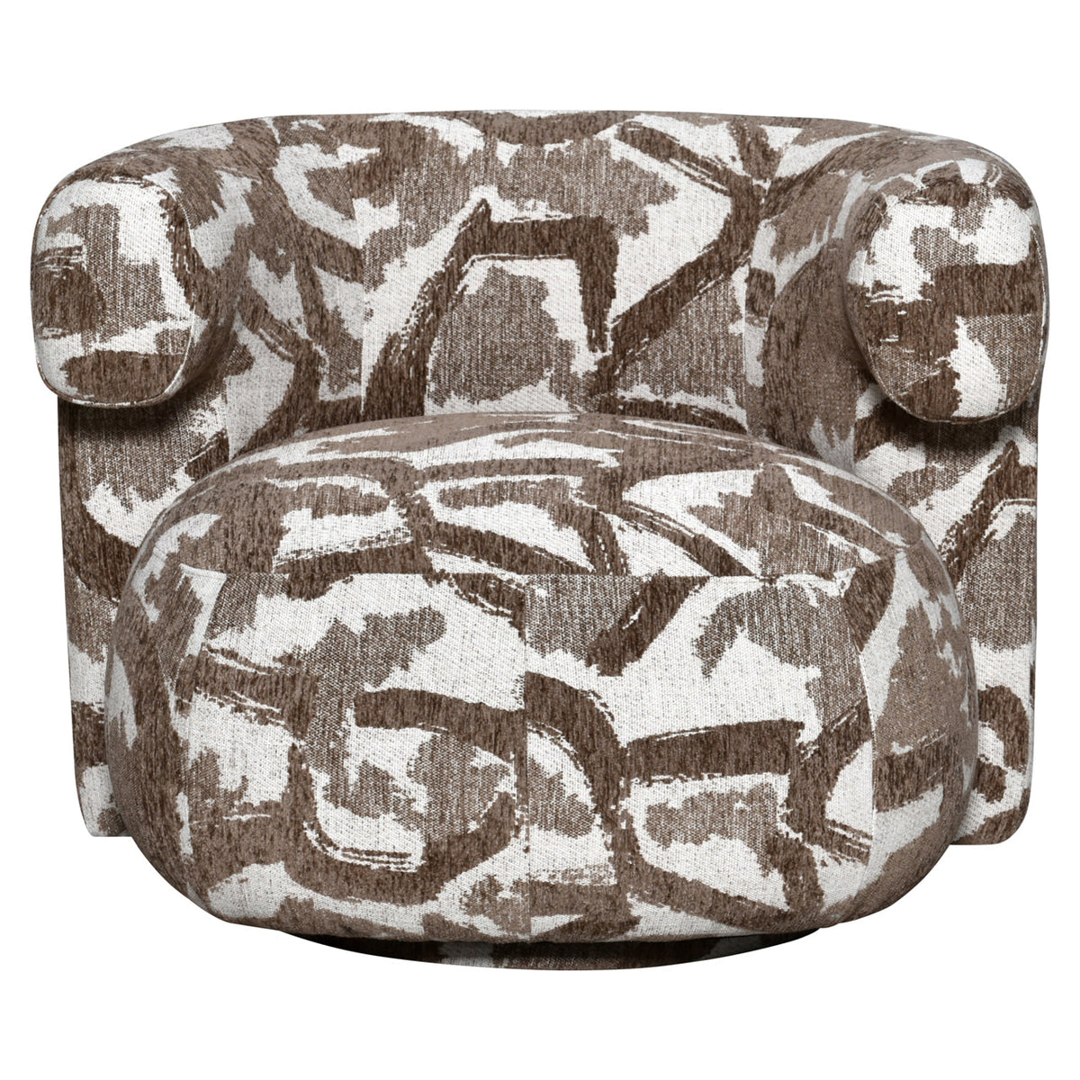 Lounge stoel Talley brown nature swivel