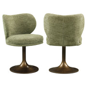 Eetkamerstoel Amely pistache softweave swivel