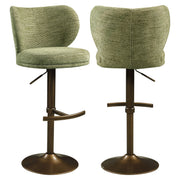 Barstoel Amely pistache softweave swivel