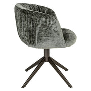 Eetkamerstoel Cassi sage chenille swivel
