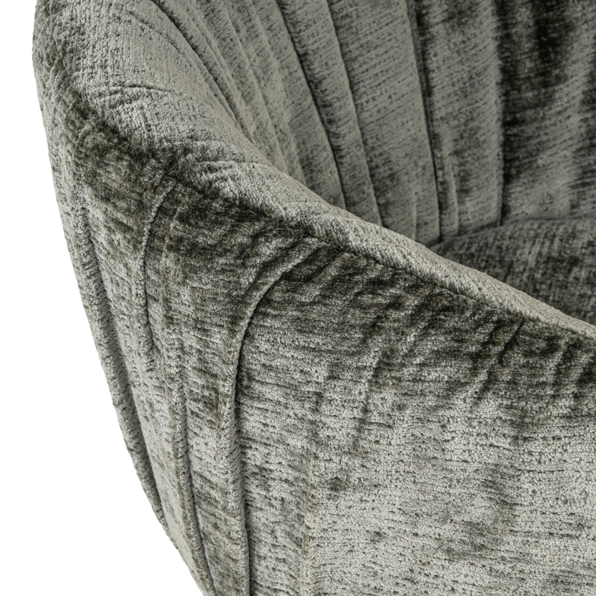 Eetkamerstoel Cassi sage chenille swivel