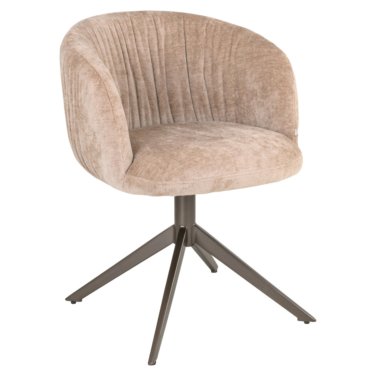 Eetkamerstoel Cassi sand soft swivel