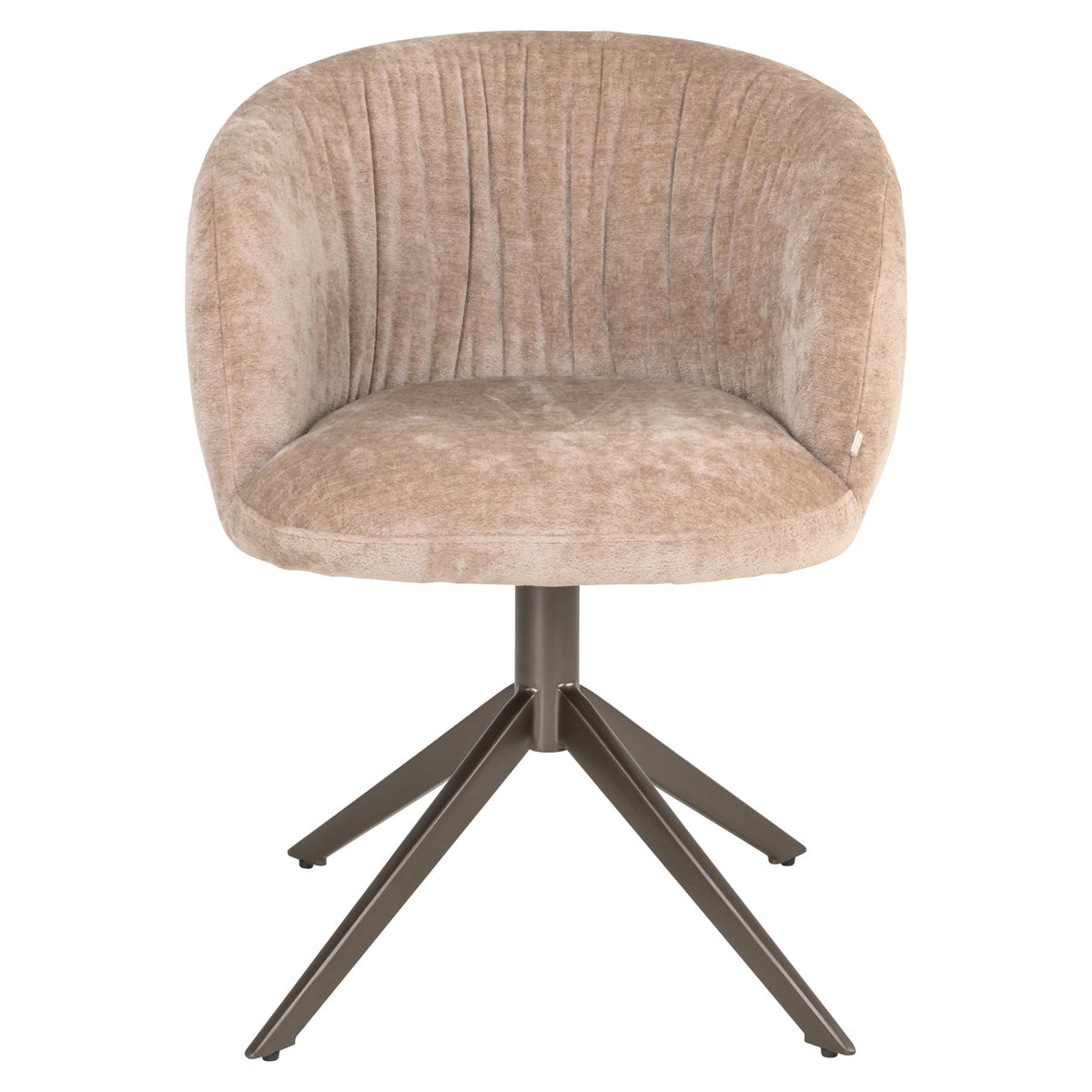 Eetkamerstoel Cassi sand soft swivel