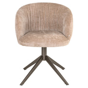 Eetkamerstoel Cassi sand soft swivel