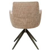 Eetkamerstoel Chase ginger jacquard swivel