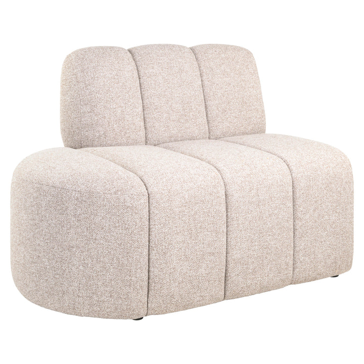 Eetkamer bank Landmark cayenne brown open end left straight - fully upholstered