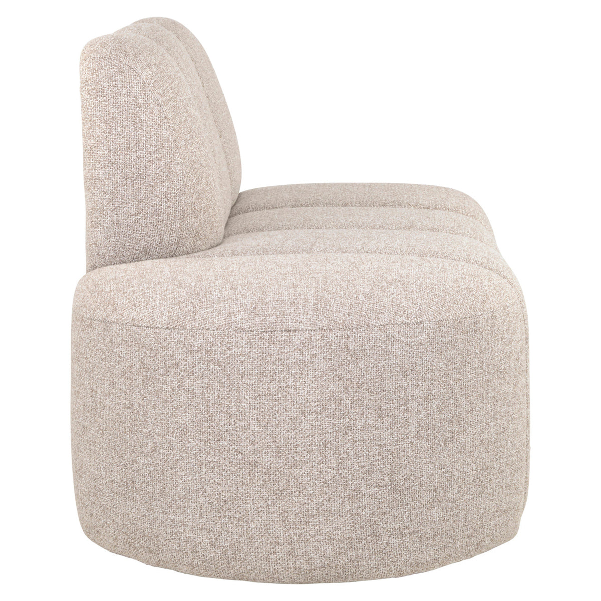 Eetkamer bank Landmark cayenne brown open end left straight - fully upholstered
