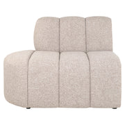 Eetkamer bank Landmark cayenne brown open end left straight - fully upholstered