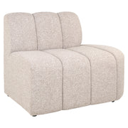 Eetkamer bank Landmark cayenne brown open end right straight - fully upholstered