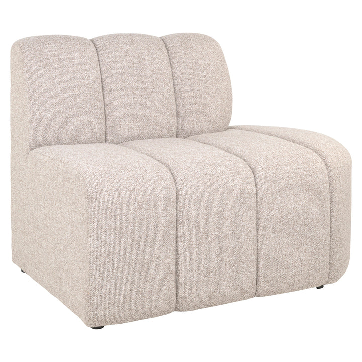 Eetkamer bank Landmark cayenne brown open end right straight - fully upholstered