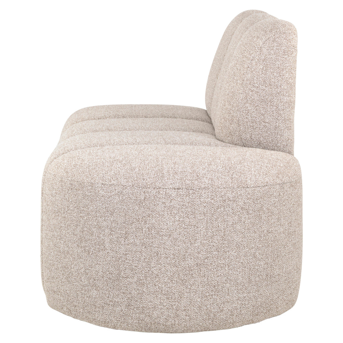 Eetkamer bank Landmark cayenne brown open end right straight - fully upholstered