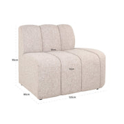 Eetkamer bank Landmark customized open end right straight - fully upholstered