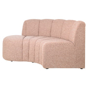 Eetkamer bank Landmark cayenne cognac open end left round - fully upholstered
