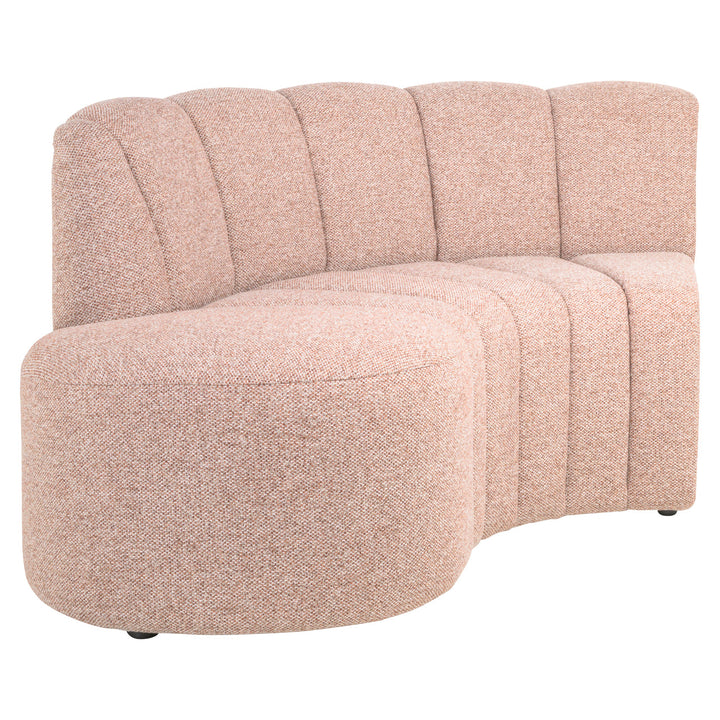 Eetkamer bank Landmark customized open end left round - fully upholstered
