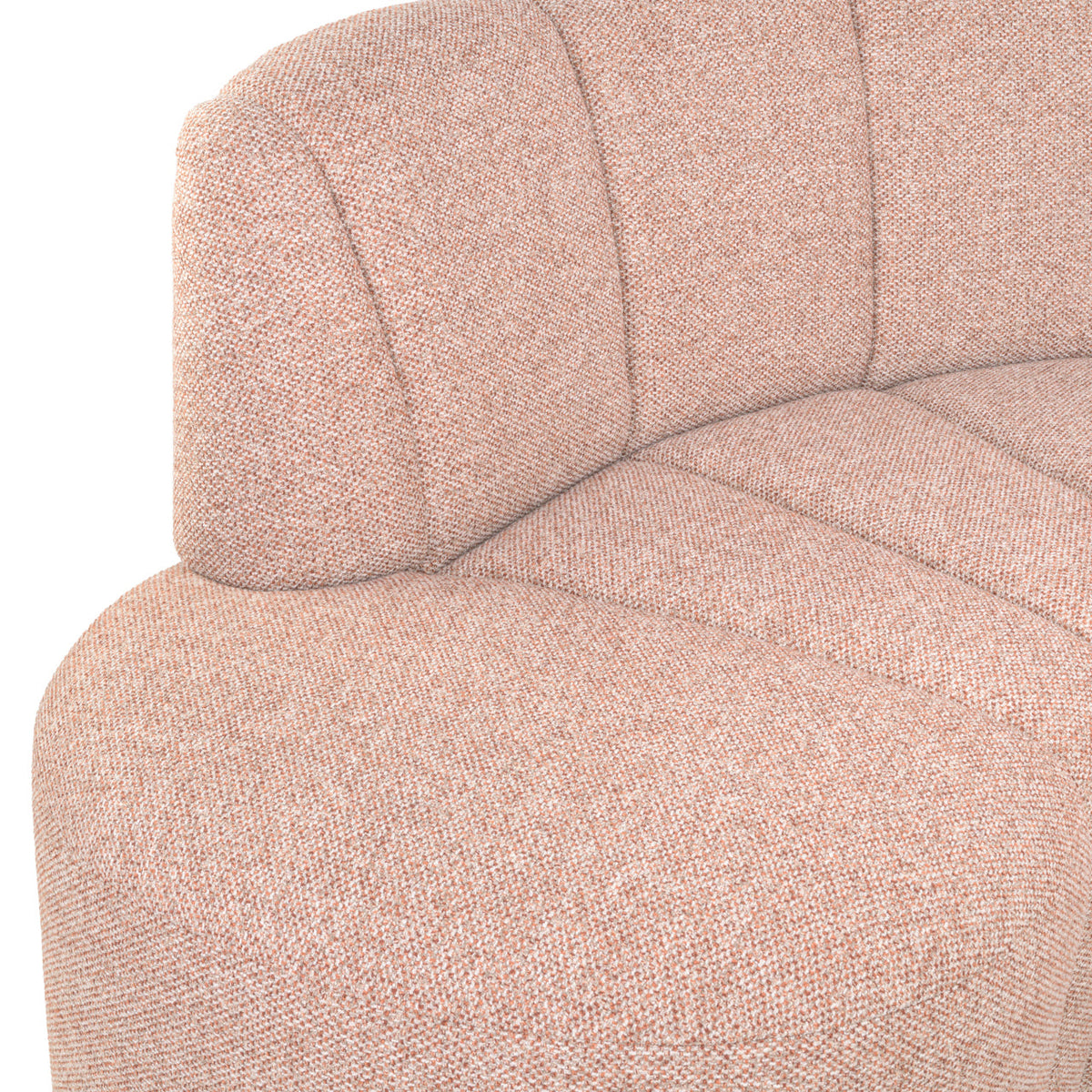 Eetkamer bank Landmark cayenne cognac open end left round - fully upholstered