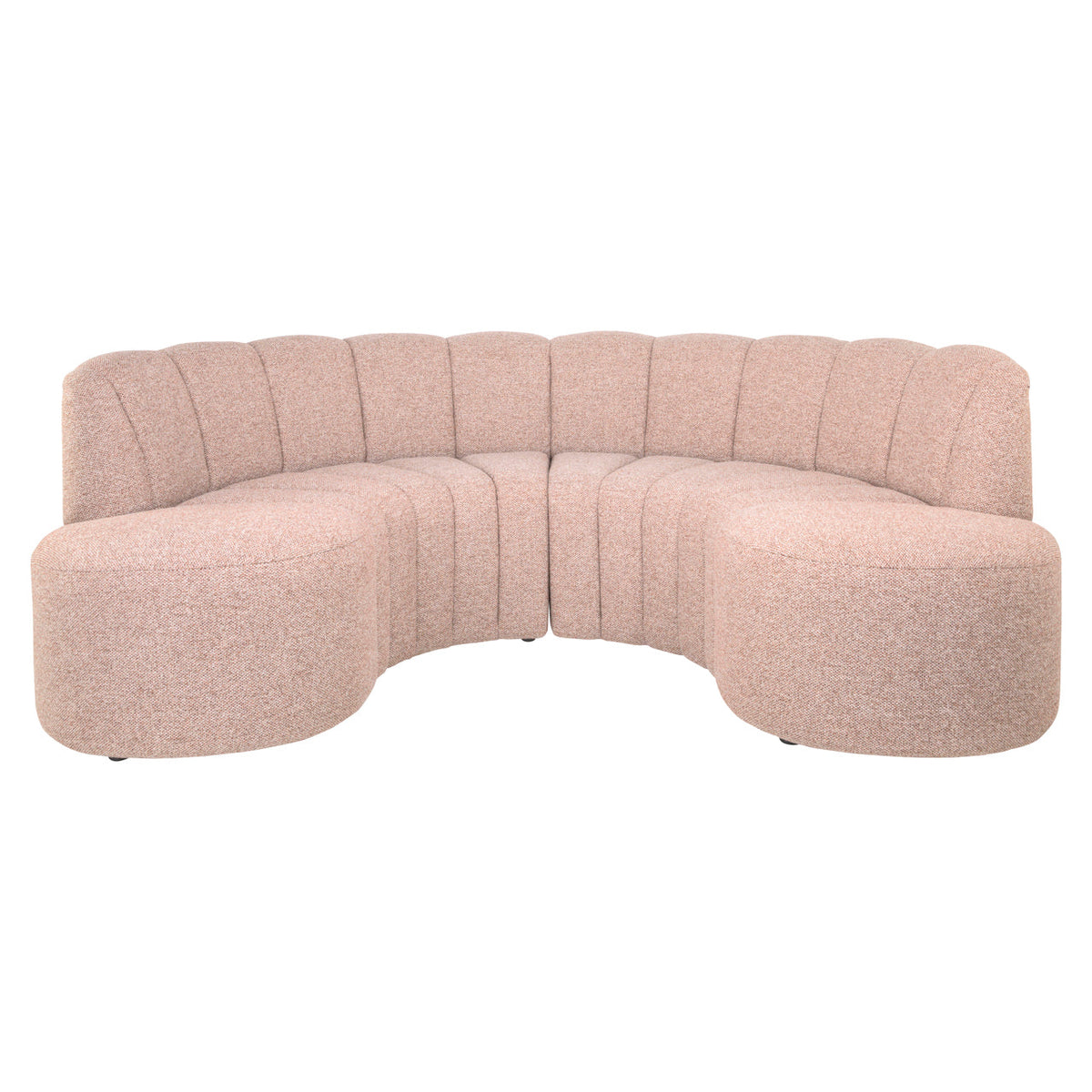 Eetkamer bank Landmark customized open end left round - fully upholstered