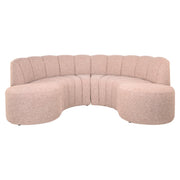 Eetkamer bank Landmark customized open end left round - fully upholstered