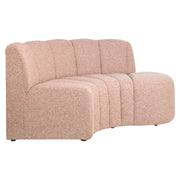 Eetkamer bank Landmark cayenne cognac open end right round - fully upholstered