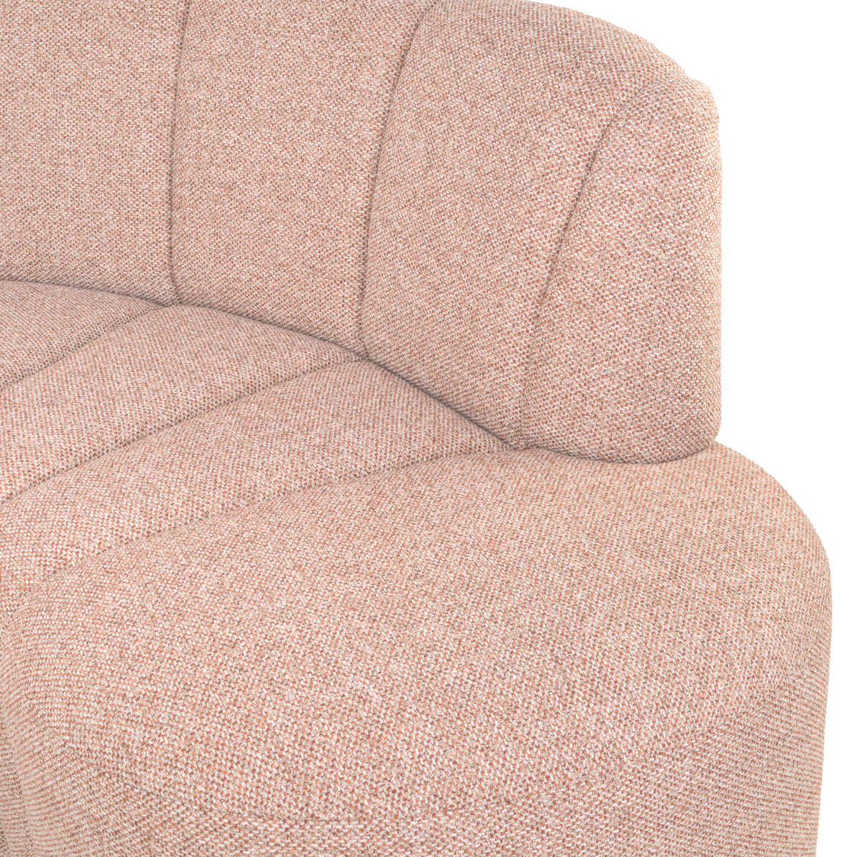 Eetkamer bank Landmark cayenne cognac open end right round - fully upholstered