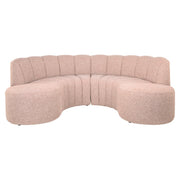 Eetkamer bank Landmark cayenne cognac open end right round - fully upholstered