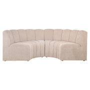 Eetkamer bank Landmark be easy sand corner round - fully upholstered