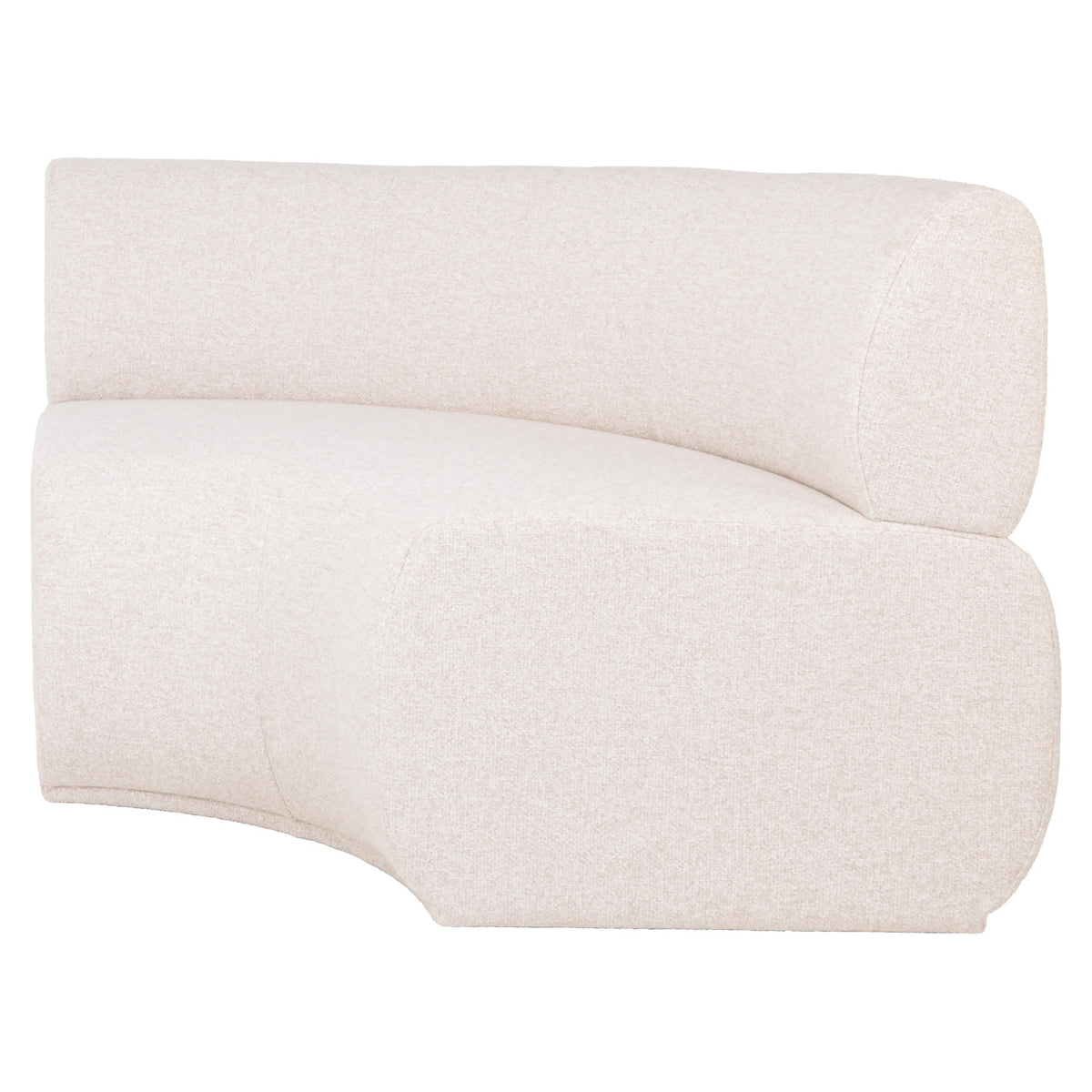 Eetkamer bank Sorrobon cayenne ecru round - fully upholstered