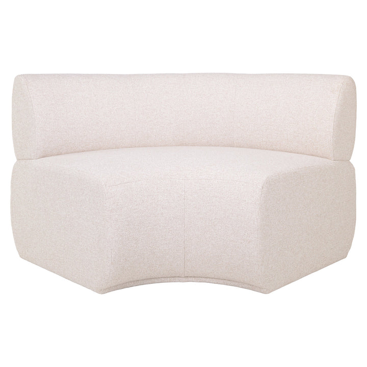 Eetkamer bank Sorrobon cayenne ecru round - fully upholstered