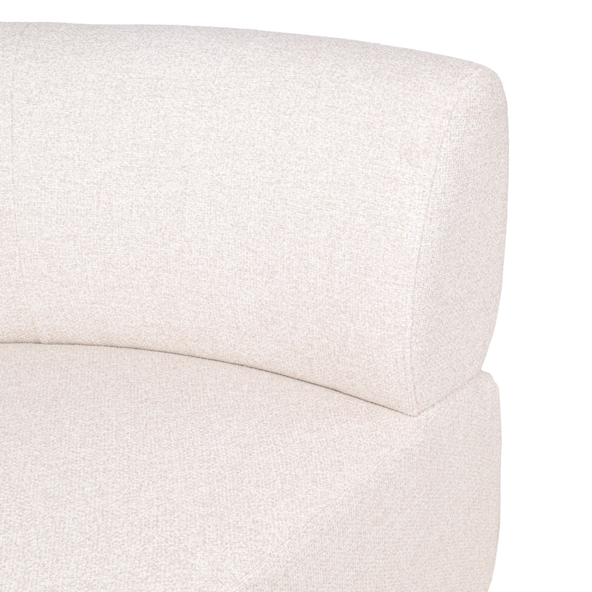 Eetkamer bank Sorrobon cayenne ecru round - fully upholstered
