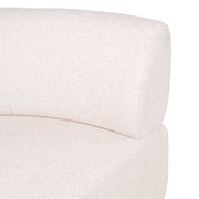 Eetkamer bank Sorrobon cayenne ecru round - fully upholstered