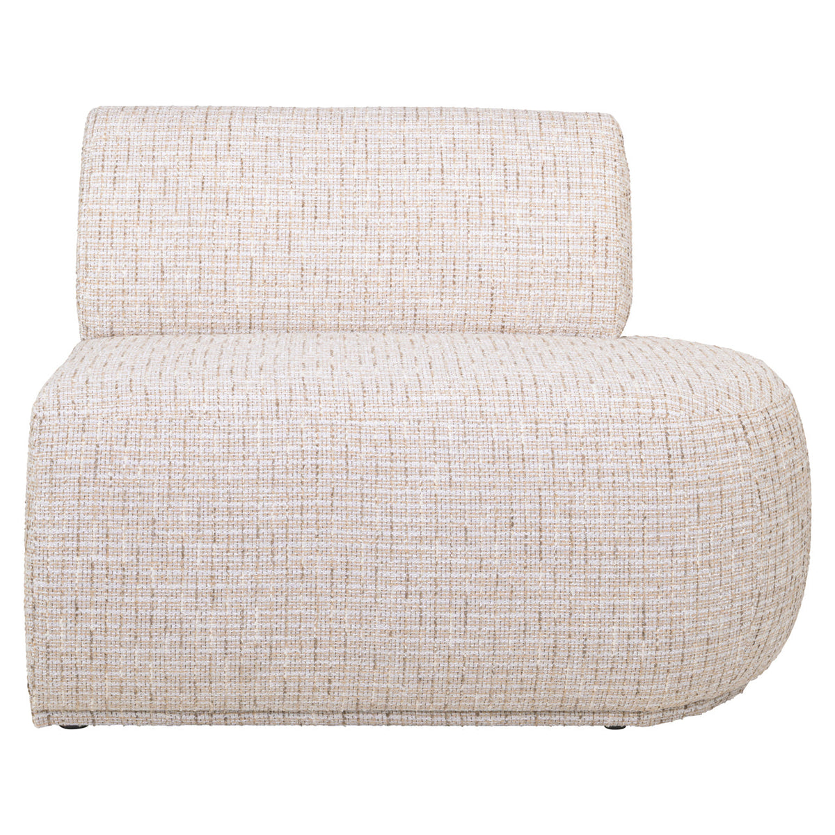 Eetkamer bank Sorrobon trendy cream open end right straight