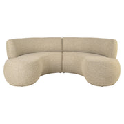 Eetkamer bank Sorrobon cayenne green open end left round